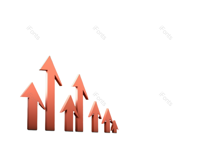 金融图片,股票元素,箭头符号PNG,上升免抠素材